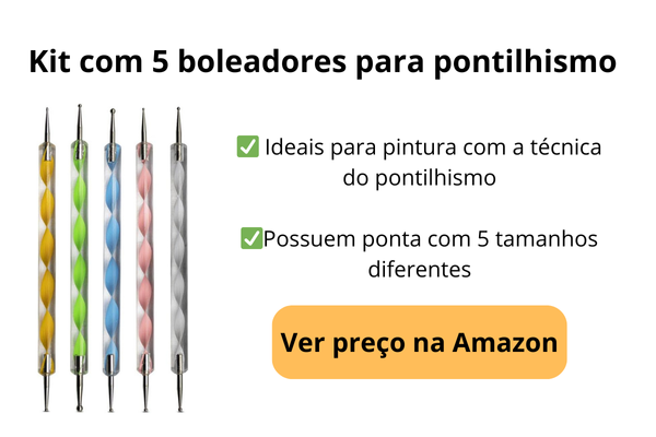 Kit com 5 boleadores para pontilhismo